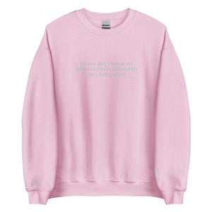 Please-Don't-Tempt-Me--Because-I-Have-Absolutely-Zero-Self-Control-Pink-Sweatshirt