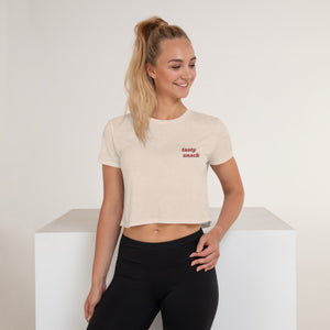 Tasty Snack | Embroidered Crop Top